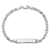 Rhodium Over 14k White Gold Mariner Link ID Bracelet