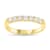 0.50cttw 7 Stone Diamond Band Ring in 14k Yellow Gold