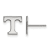 Rhodium Over Sterling Silver  LogoArt University of Tennessee Extra
Small Post Earrings