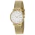 Skagen Women's Freja White Dial, Yellow Stainless Steel mesh Watch