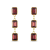 Garnet 7x5mm Rectangular Octagonal 14K Yellow Gold Dangle Earrings