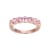 Pink Cubic Zirconia 18k Rose Gold Over Sterling Silver Ring 2.16ctw