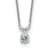 Rhodium Over 14K Gold 1/4 ct. 4.0mm Round D E F Pure Light Moissanite
Pendant with Chain