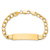 10k Yellow Gold Curb Link ID Bracelet