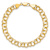 10k Yellow Gold 7mm Double Link Charm Bracelet