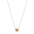 Yellow Citrine Platinum Over Sterling Silver Pendant With Chain 0.81ctw