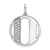 14K White Gold Gatsby Diamond Initial O Charm
