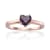 Blue Lab Created Alexandrite Heart Shape Ring 14K Rose Gold Over
Sterling Silver Solitaire Ring