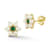 Rachel Zoe Freshwater Pearl and CZ Flower Stud Earrings in 14K Gold Over
Sterling Silver