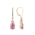 Pink Cubic Zirconia 18k Yellow Gold Over Sterling Silver October
Birthstone Earrings 6.63ctw