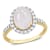 Moonstone and Diamond 14K Yellow Gold Ring 3.02ctw