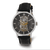 Charles Hubert Stainless Black Skeleton Dial Automatic Watch