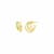 14K Yellow Gold Over Sterling Silver Enamel Triple Hoop Earrings in Neon Green