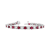 6.25ctw Ruby and Diamond Bracelet in 14k White Gold