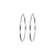 Sterling Silver Polished 2-1/2" Round Hoop Earrings