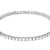 Moissanite Flex Bangle Bracelet In Platinum-Enhanced Sterling Silver