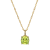 Green And White Cubic Zirconia 18k Yellow Gold Over Silver August
Birthstone Pendant 6.98ctw
