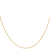 14K Yellow Gold Over Sterling Silver 2.05mm Thin Curb Chain Necklace