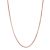 14K Rose Gold Over Sterling Silver 3mm Popcorn Chain Necklace
