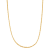 14K Yellow Gold Over Sterling Silver 1.5mm Foxtail Chain Necklace