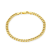 14K Yellow Gold Over Sterling Silver 4.6mm Curb Chain Bracelet
