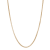 14K Yellow Gold Over Sterling Silver  3mm Popcorn Chain Necklace