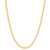 14K Yellow Gold Over Sterling Silver 1.7mm Curb Chain Necklace