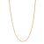 14K Yellow Gold Over Sterling Silver 1.25mm Twisted Box Chain Necklace