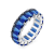 The Colored Cubic Zirconia Ring- Sterling Silver, Blue