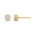 Diamond 0.50Ctw 10k Yellow Gold Earrings