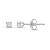 Diamond 0.40Ctw 14k White Gold Earrings
