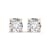14K Rose Gold Round Lab Grown Diamond Earrings 1.00ctw