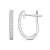 Diamond 0.33Ctw 10k White Gold Earrings
