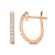 Diamond 0.33Ctw 10k Rose  Gold Earrings