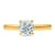 14K Yellow Gold Solitaire Lab Grown Diamond Ring 0.50 cttw