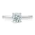 14K White Gold Solitaire Lab Grown Diamond Ring 0.75 cttw