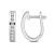 Diamond 0.20Ctw 10k White Gold Earrings