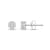 Diamond 0.50Ctw 10k White Gold Earrings