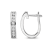 Diamond 0.33Ctw 10k White Gold Earrings
