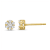Diamond 0.75Ctw 10k Yellow Gold Earrings