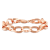 10.5MM Rolo Chain Bracelet in 18K Rose Gold Over Sterling Silver