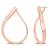 30mm Twisted Hoop Earrings in 14k  Gold