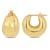 13.5mm Wide Polished Huggie Earrings in 14k Gold