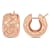 21mm Lattice-Style Hoop Earrings in 14k  Gold