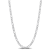 3.8MM Figaro Chain Necklace in Sterling Silver