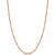 Fancy Curb Link Necklace in Rose Plated Sterling Silver