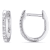 1/10 CT TW Diamond Hoop Earrings in 10k White Gold