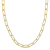 6MM Polished Paperclip Chain Necklace in Yellow Plated Sterling Silver