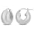 18.5MM Dome Huggie Earrings in Sterling Silver
