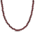 16 CT TGW Garnet Beaded Necklace with Yellow Plated Sterling Silver Clasp